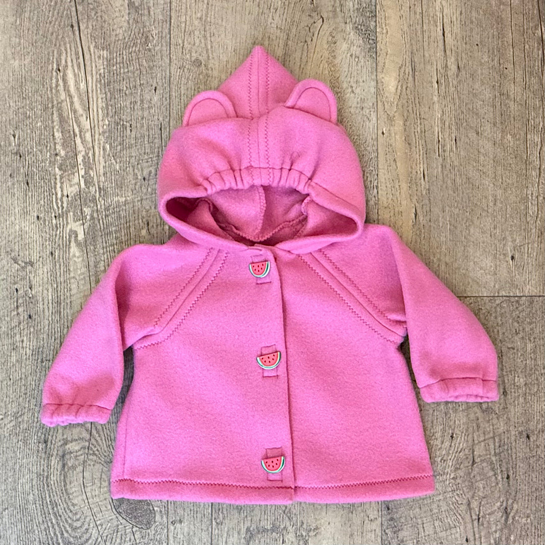 Handmade Pink Fleece Hoodie