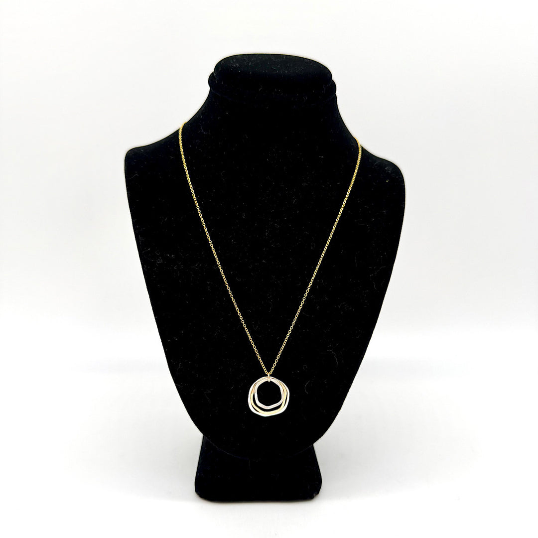 Handcrafted Necklace with Three Circles