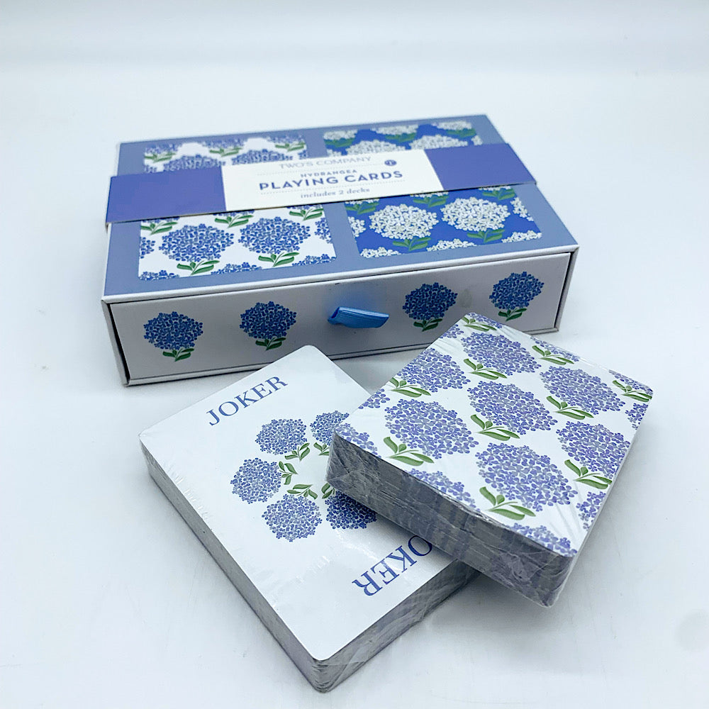 Hydrangea Playing Cards- Set of two
