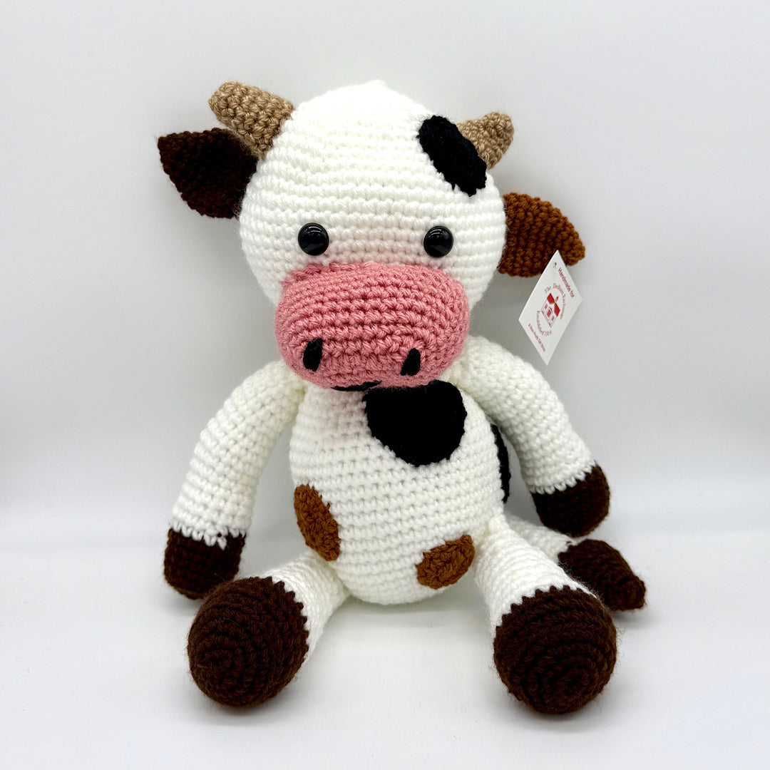 Handmade Crocheted Cow