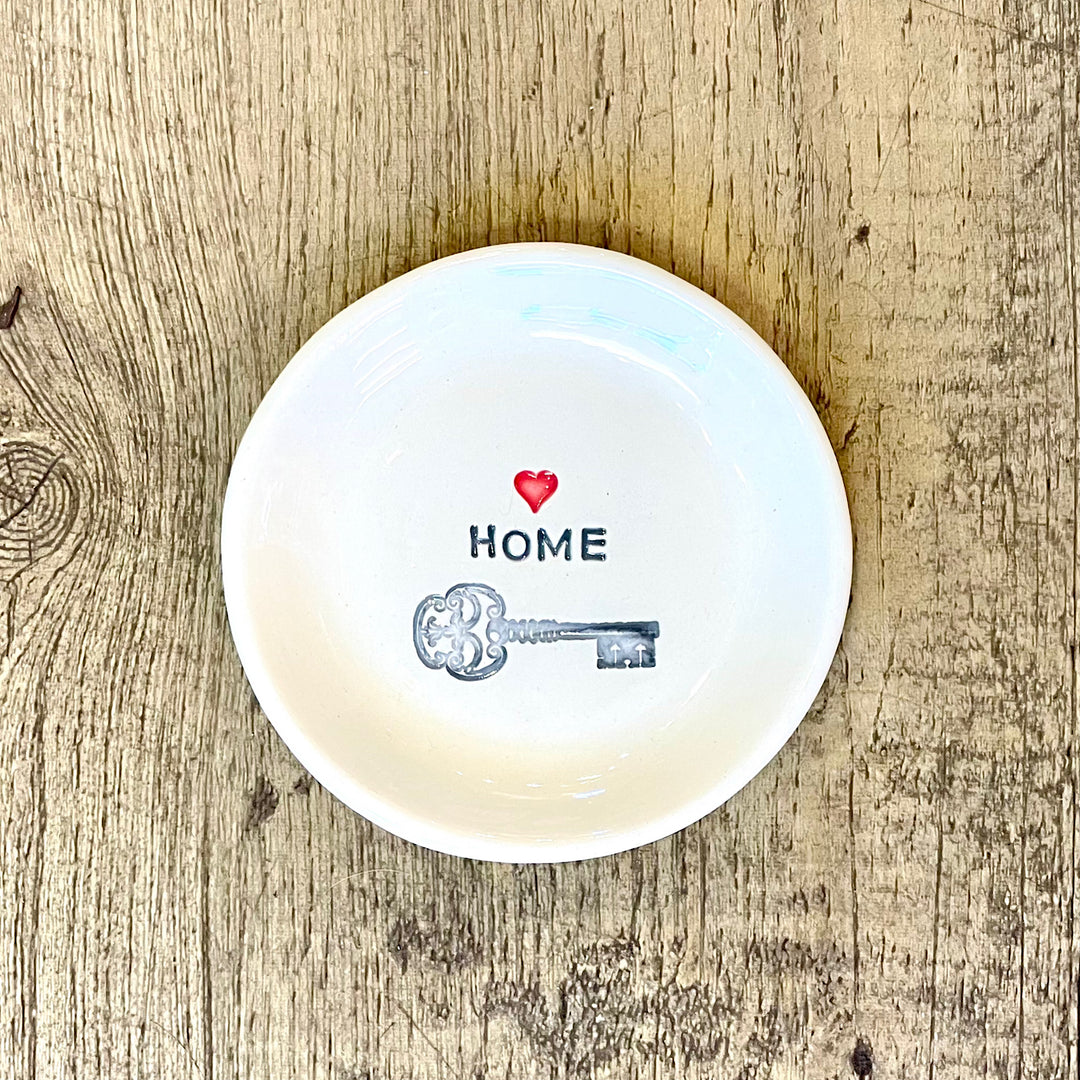 Handmade "Home" Ceramic Trinket Dish