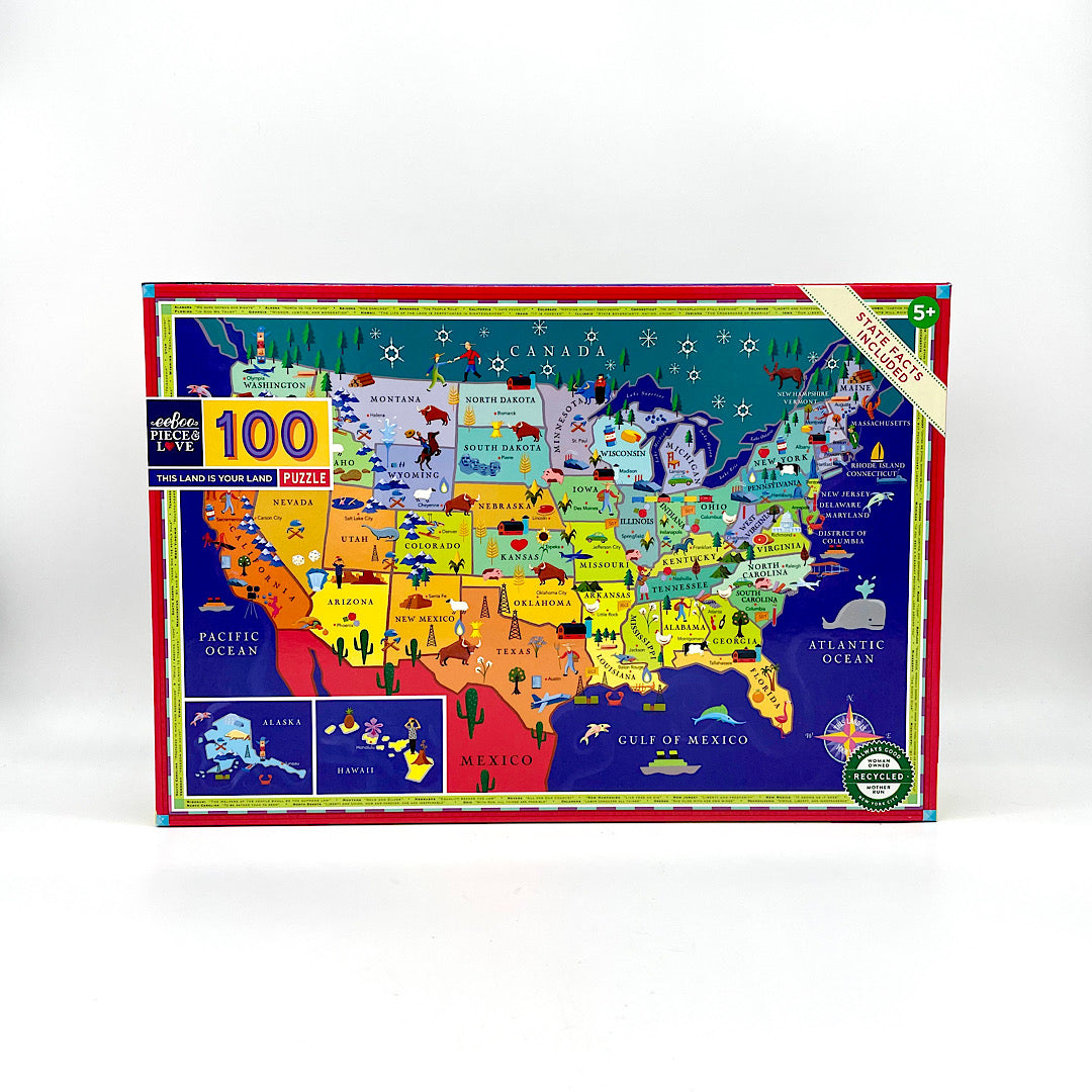 "This Land is Your Land" Puzzle of the USA