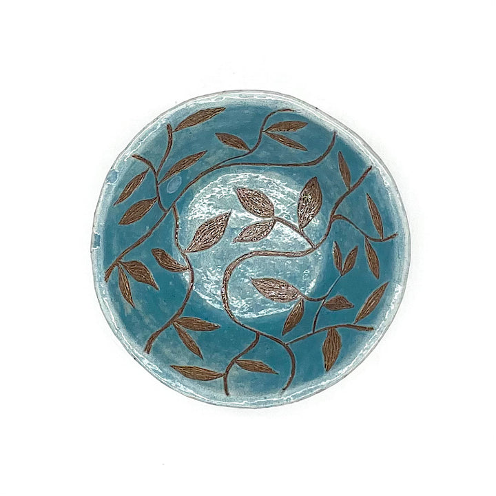 Handmade Small Turquoise Ceramic Bowl