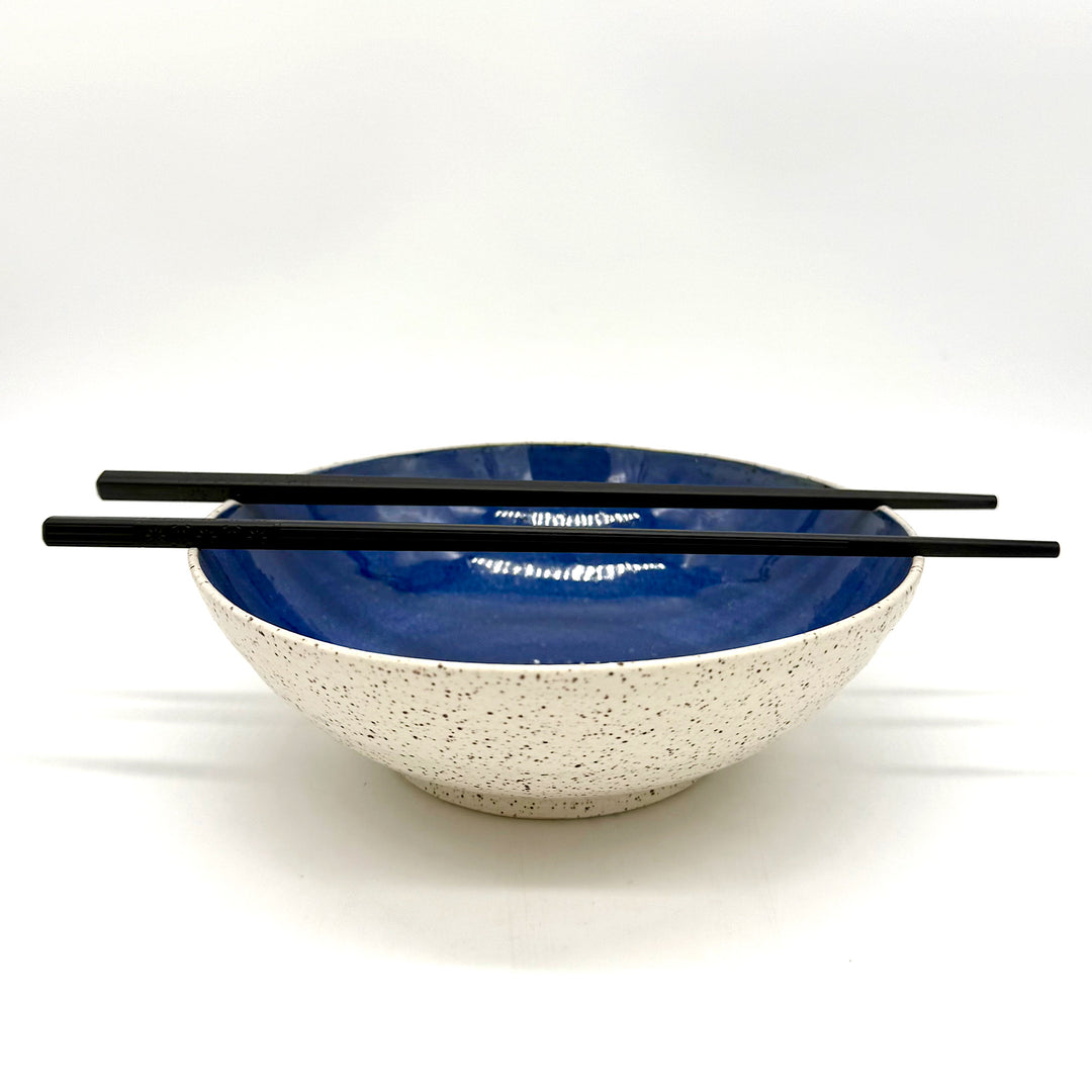 Handmade Ramen Noodle Bowl with Chopsticks