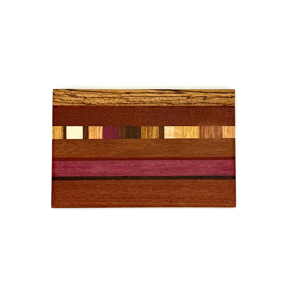 Handmade Small Charcuterie/Cutting Board with Stripes