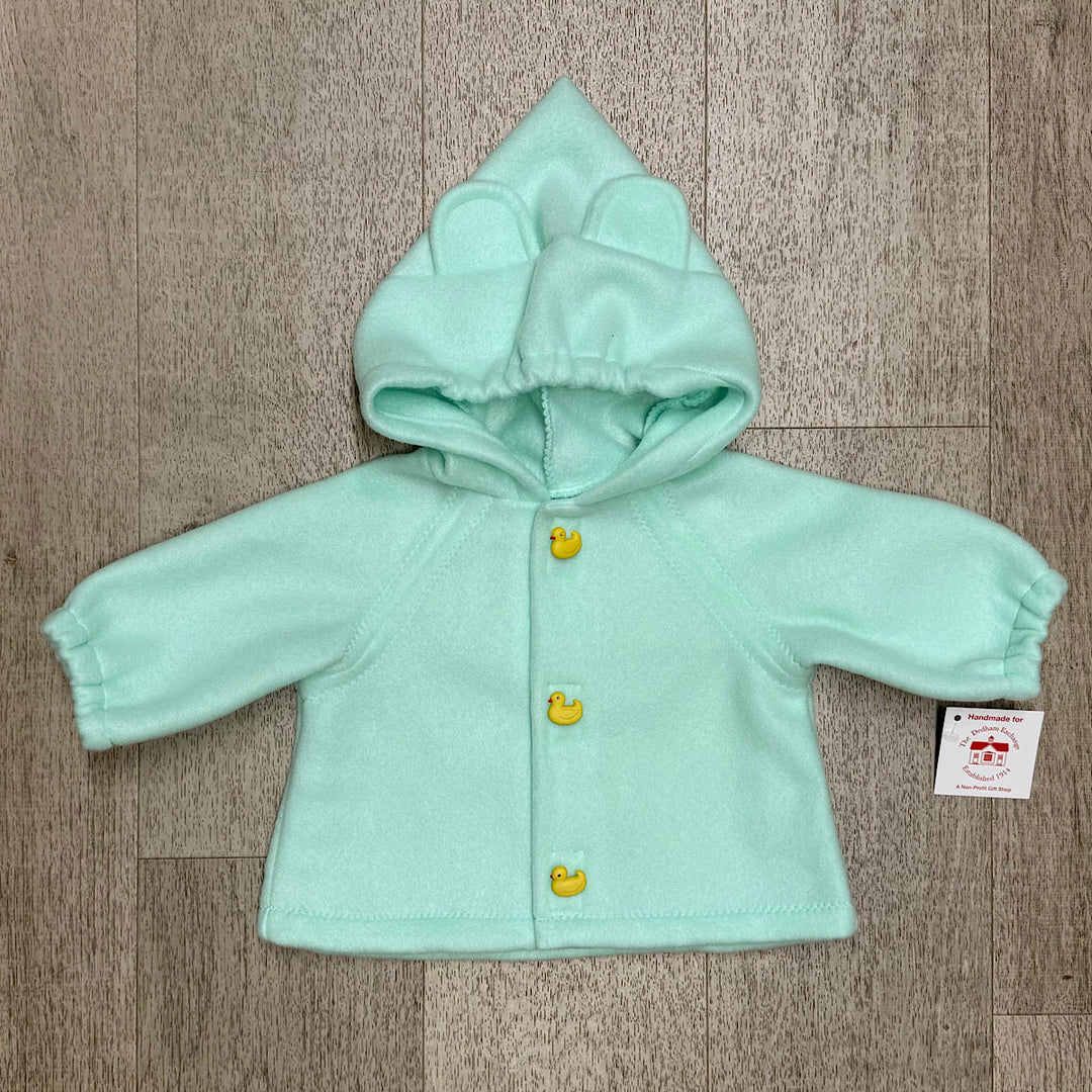 Handmade Mint Green Fleece Hoodie