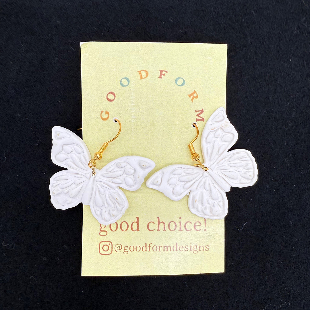 Handmade Butterfly Polymer Clay Earrings