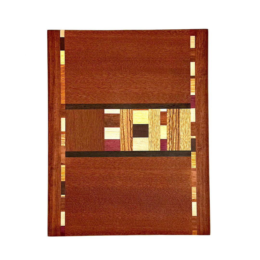 Handmade Charcuterie/Cutting Board - "Triple Rainbow"