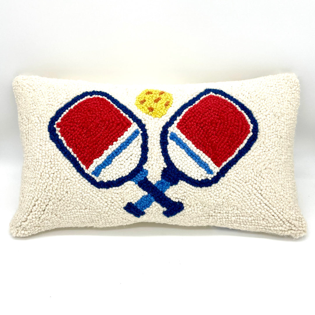 Hooked Pickleball Accent Pillow