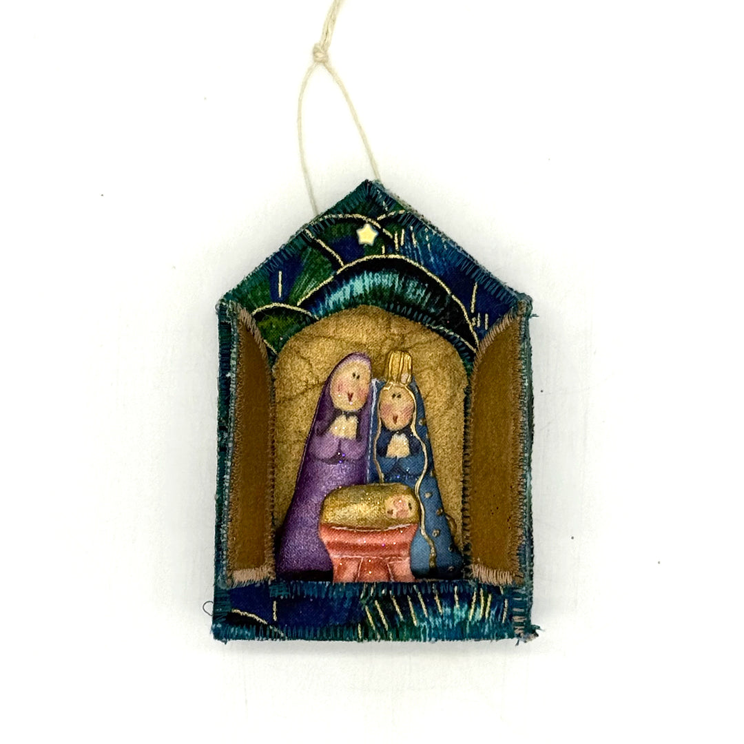 Handmade Fabric Nativity Ornament