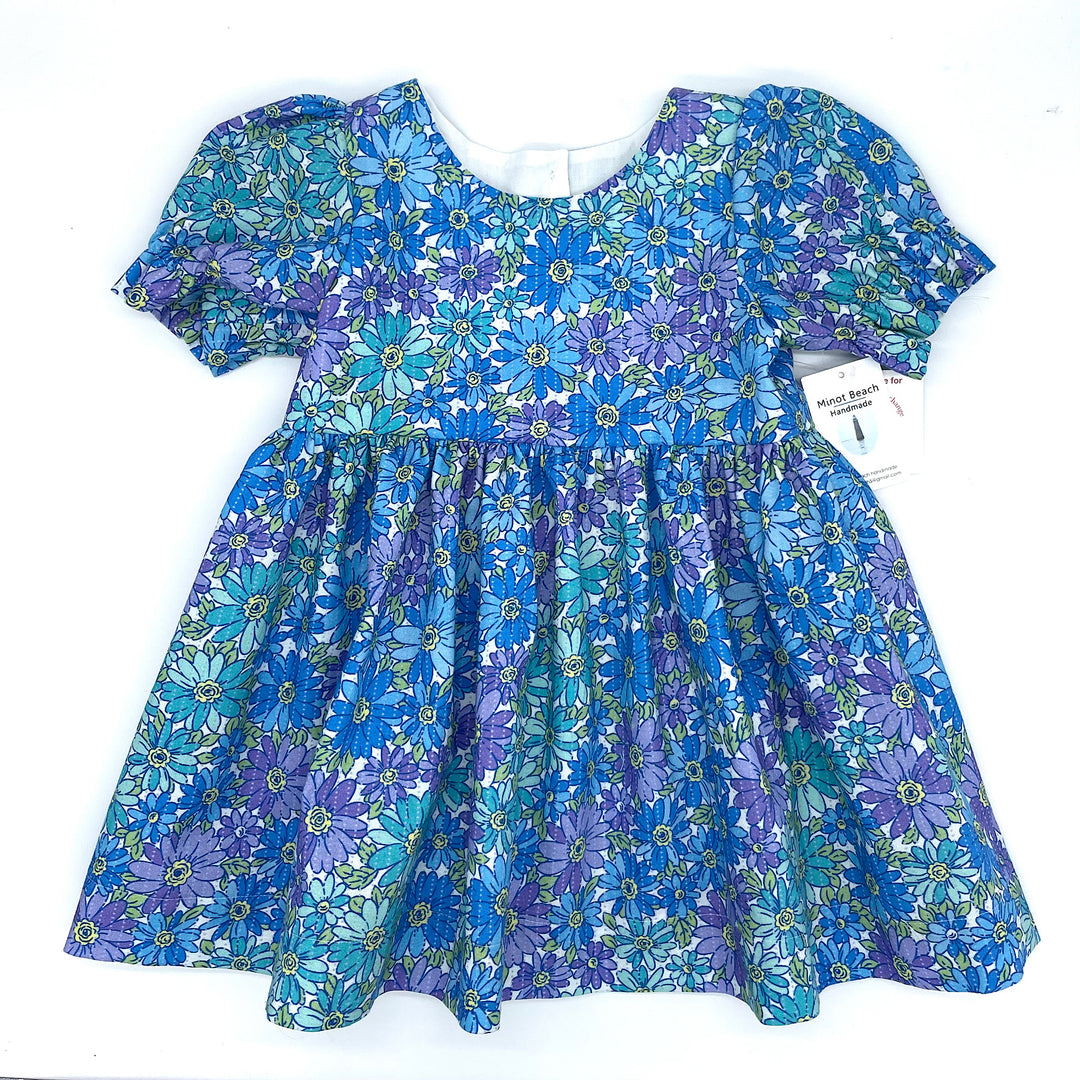 Handmade Blue Floral Dress