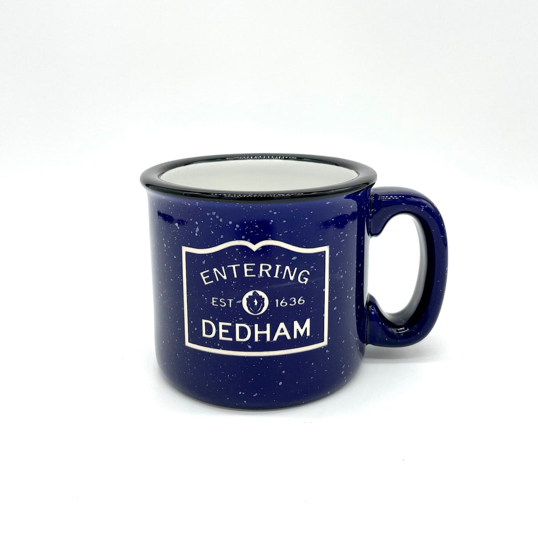 "Entering Dedham" Ceramic Cobalt Blue Mug