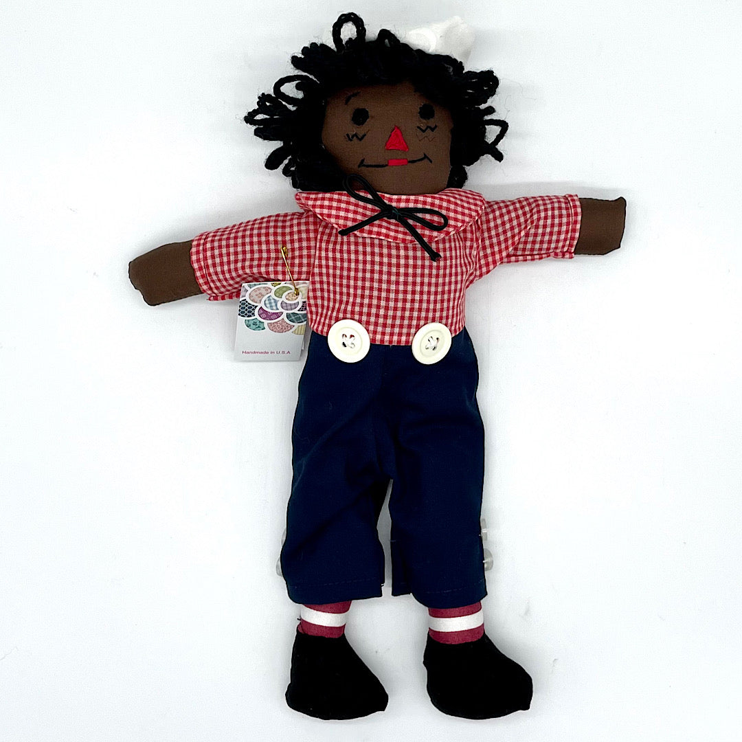 Handmade Black Raggedy Andy Doll