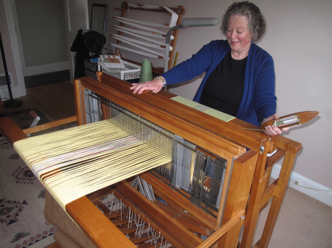 Local artisan weaver Carole Chapin 