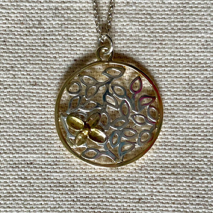 Handcrafted Petal Design Pendant Necklace