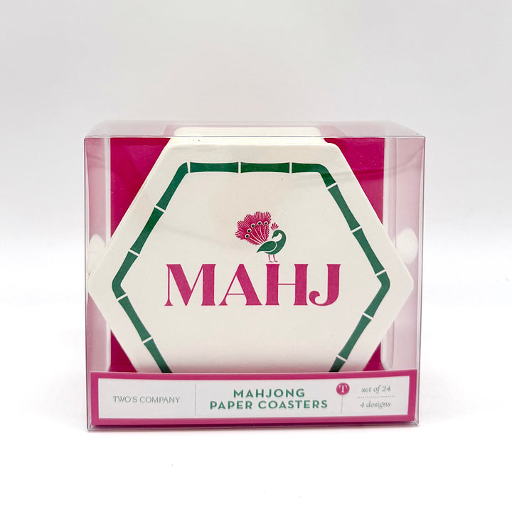 Mahjong Set of 24 Paper Coasters