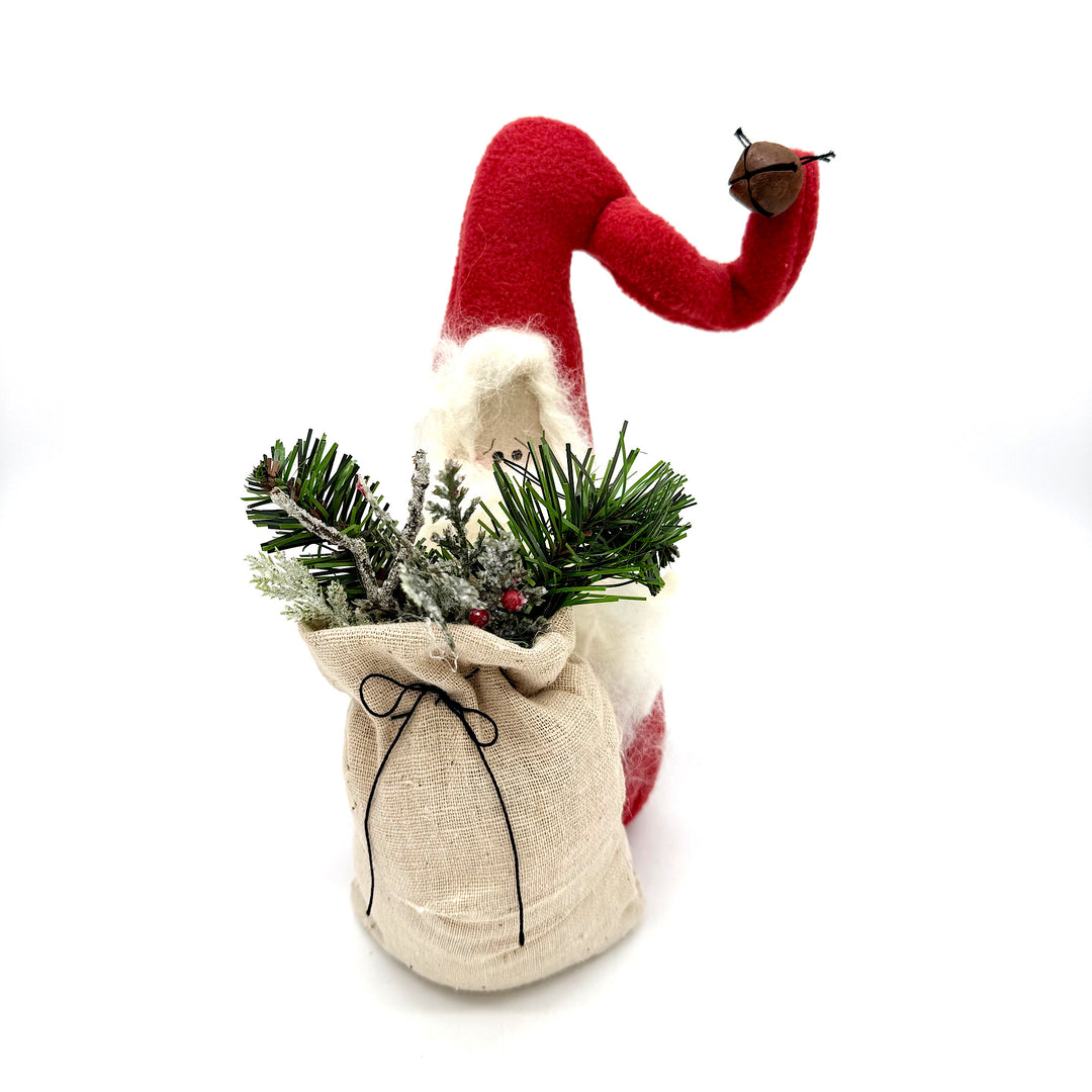 Handmade Fabric Santa Decoration