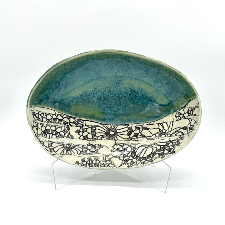 Handmade Small Ceramic Serving Bowl