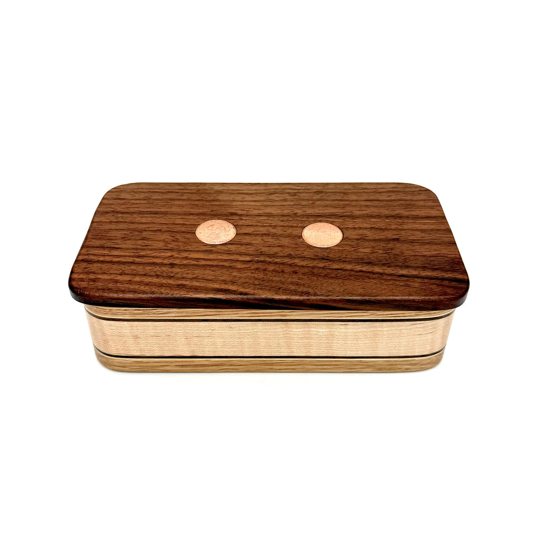 Handcrafted Wood Box With Lincoln Pennies