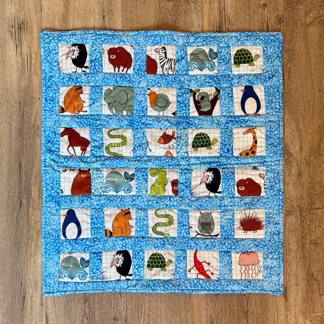 Handmade Animal Baby Quilt