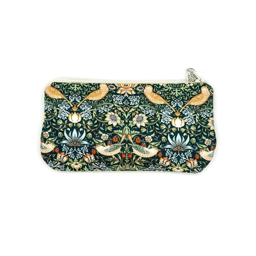 Handmade Zippered Eye Glass Case in Bird Print