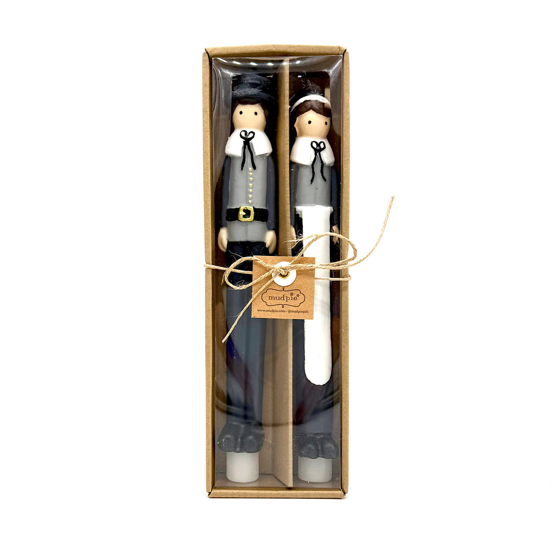 Set of Two 10" Pilgram Taper Candles