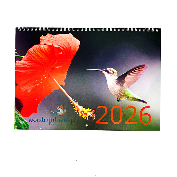 Twelve Month 2026 Bird Calendar
