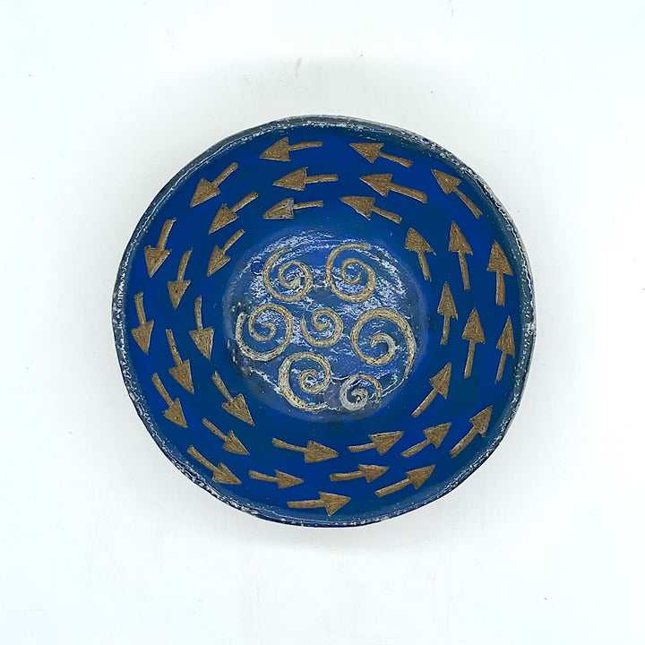 Handmade Small Blue Ceramic Bowl