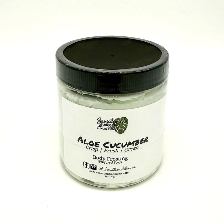 Handmade Body Frosting Whipped Soap by Sensational Showers - Aloe Cucumber