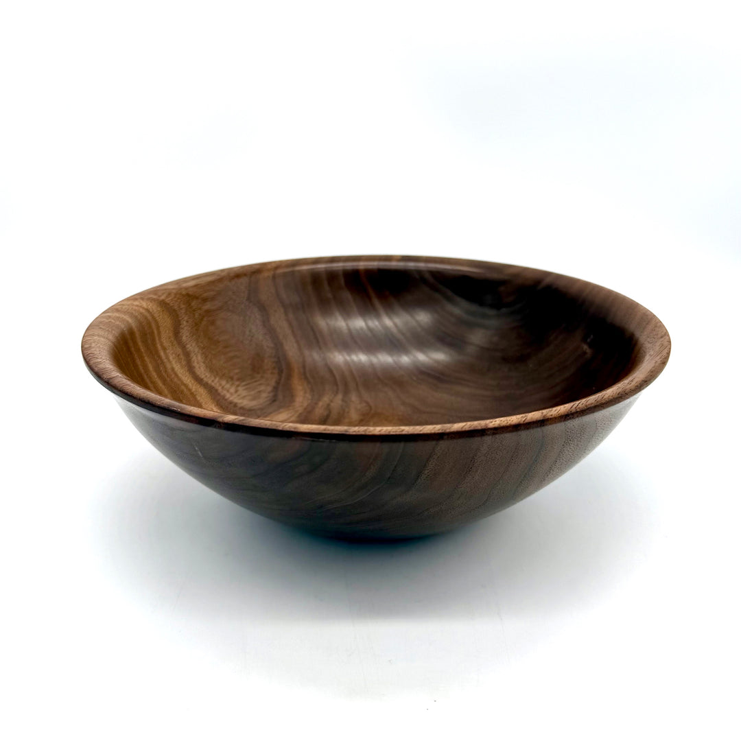 Handmade 9"  Black Walnut Wood Salad Bowl