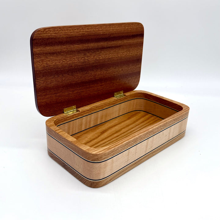 Handcrafted Wood Box with Shell
