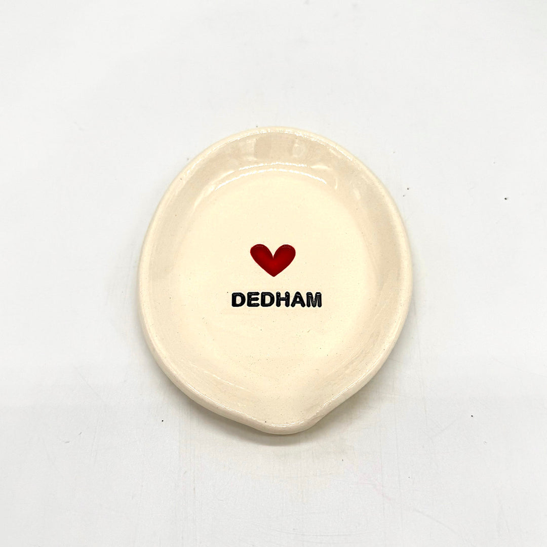 Handmade Ceramic Spoon With Heart Dedham