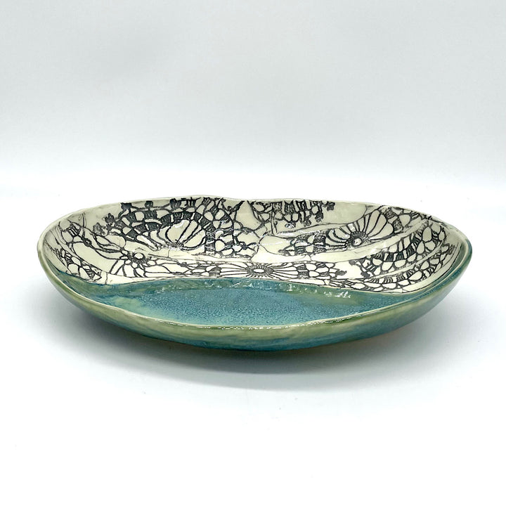 Handmade Small Ceramic Serving Bowl