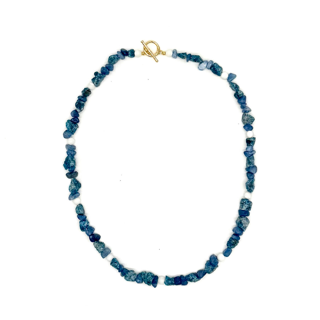 Handcrafted Blue Stone Necklace