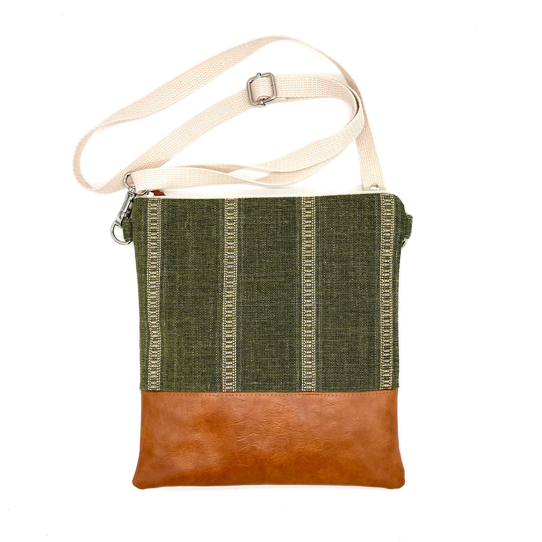 Handmade Green Crossbody Bag