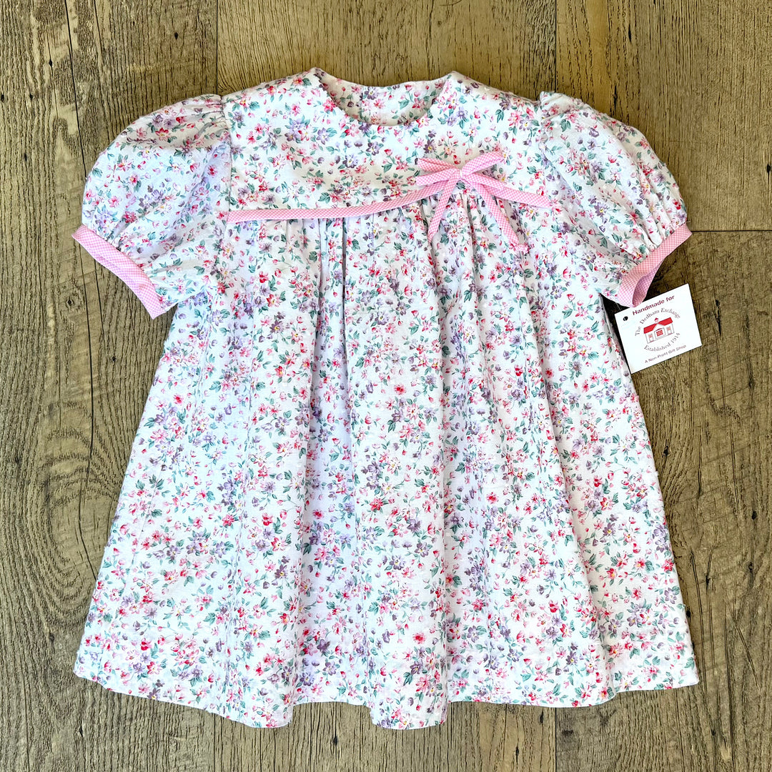 Handmade Pink Floral Toddler dress