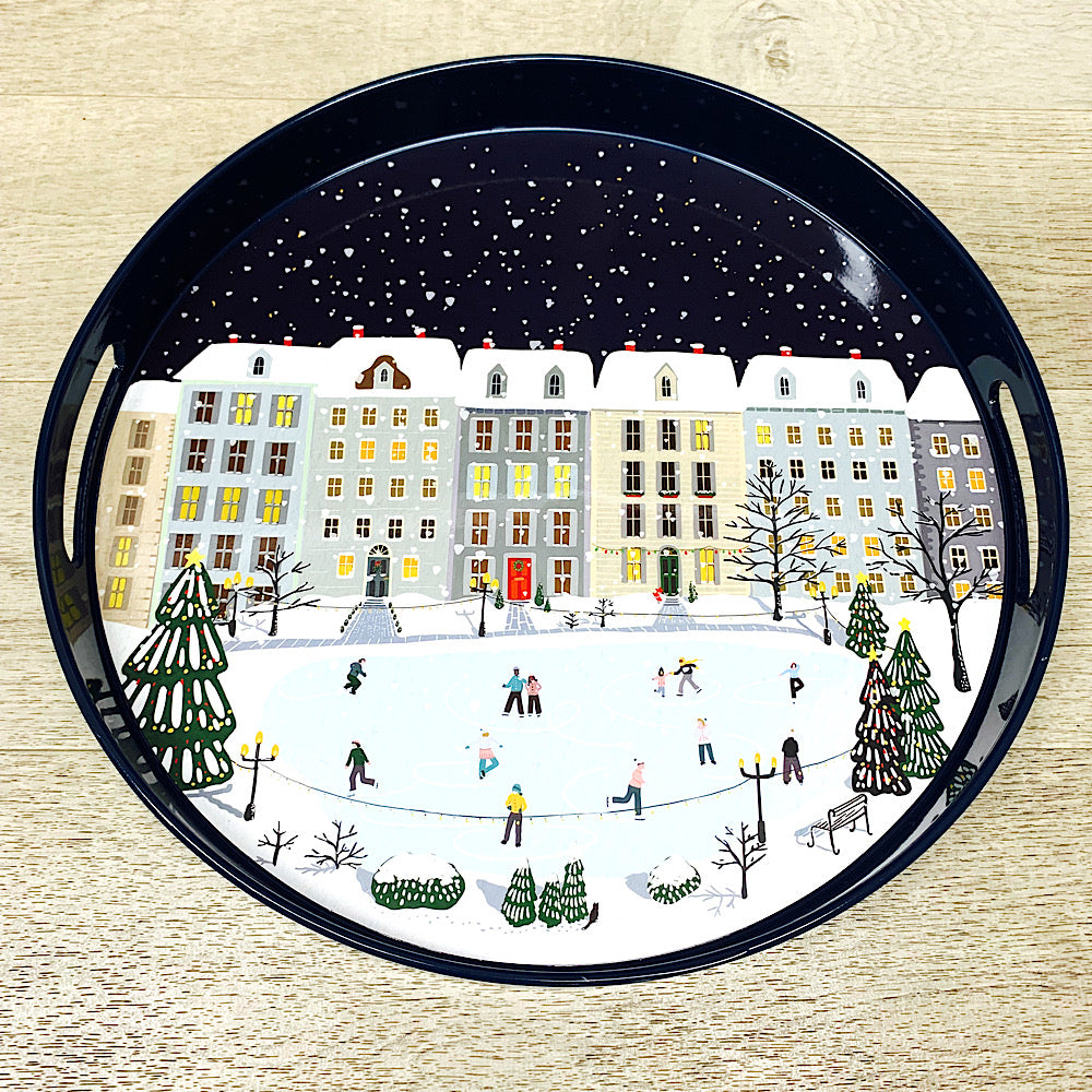 Lacquer Holiday in the Park Tray