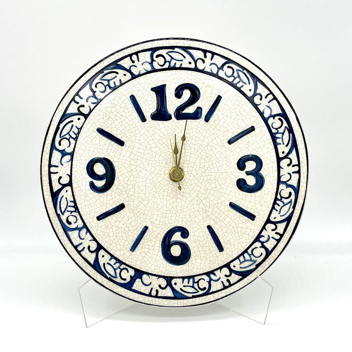 Vintage Dedham Potting Shed Ceraminc Wall Clock