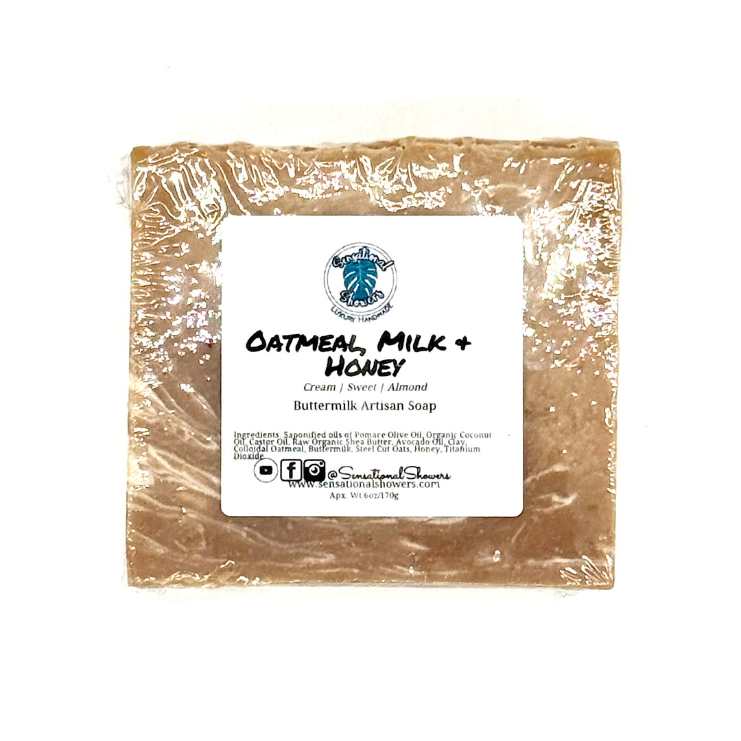 Handmade Vegan Artisan Soap - Oatmeal, Milk & Honey