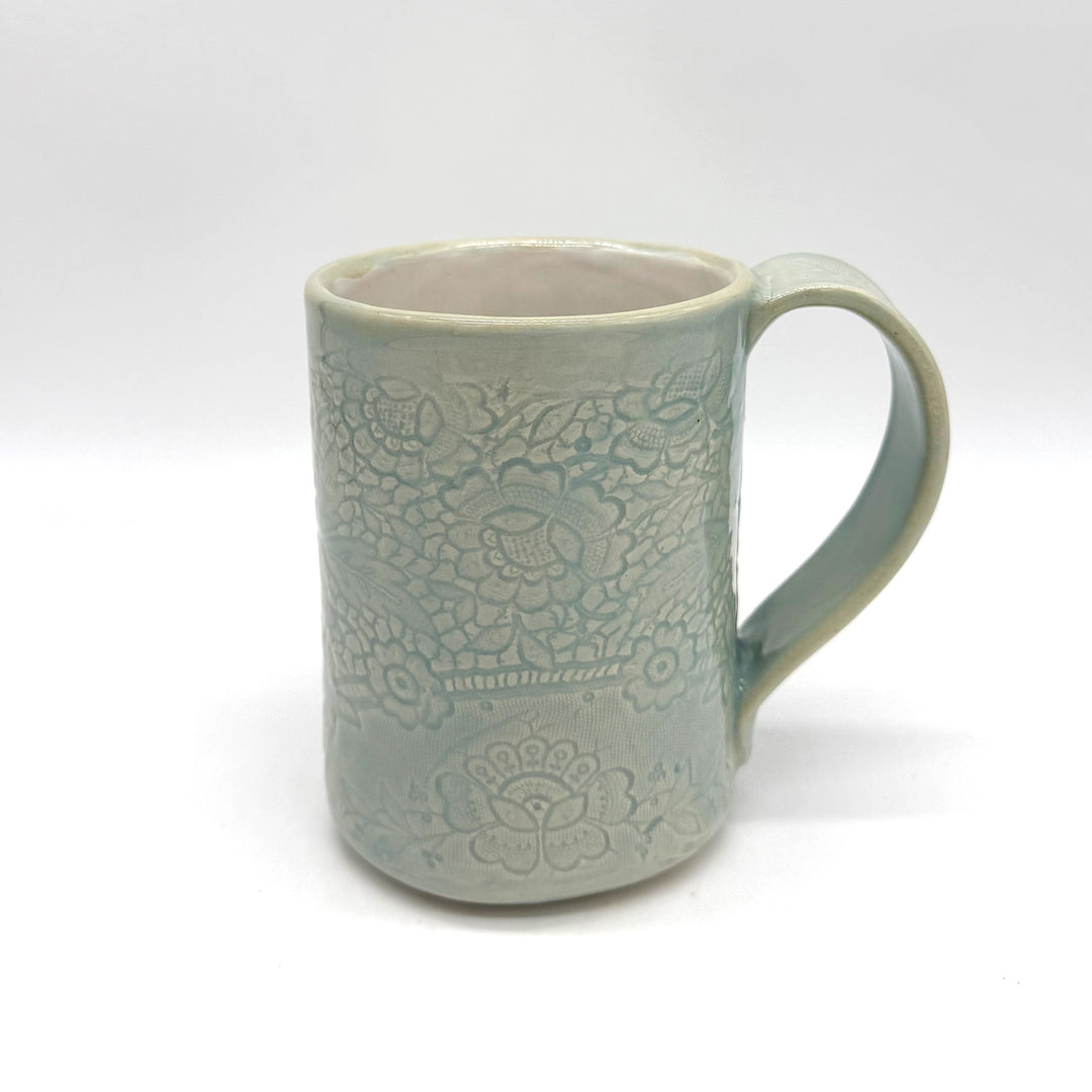 Handmade Large Seafoam Green Ceramic Mug