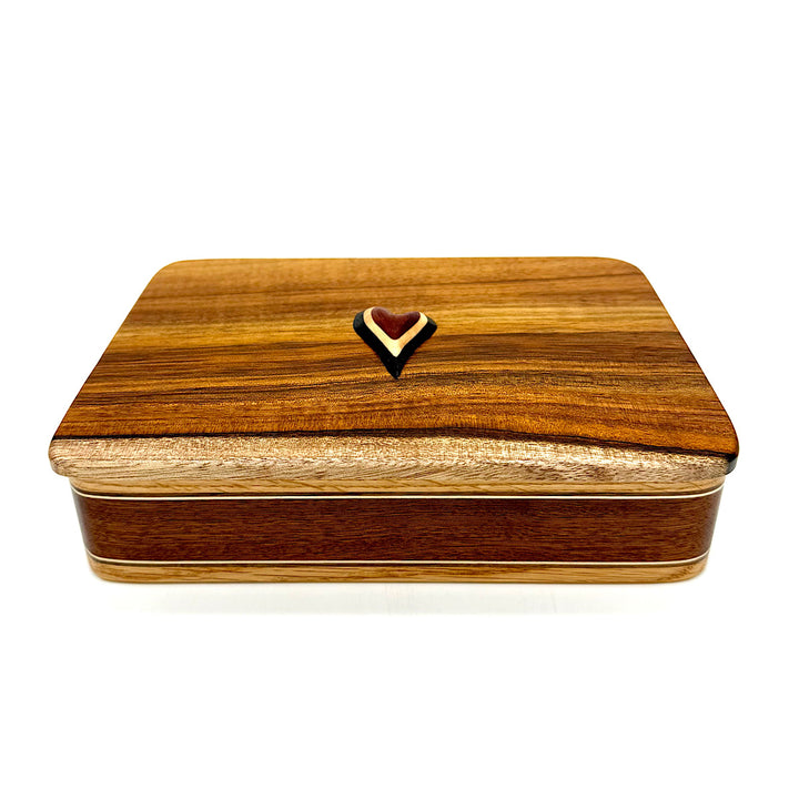 Handcrafted Wood Box With Heart