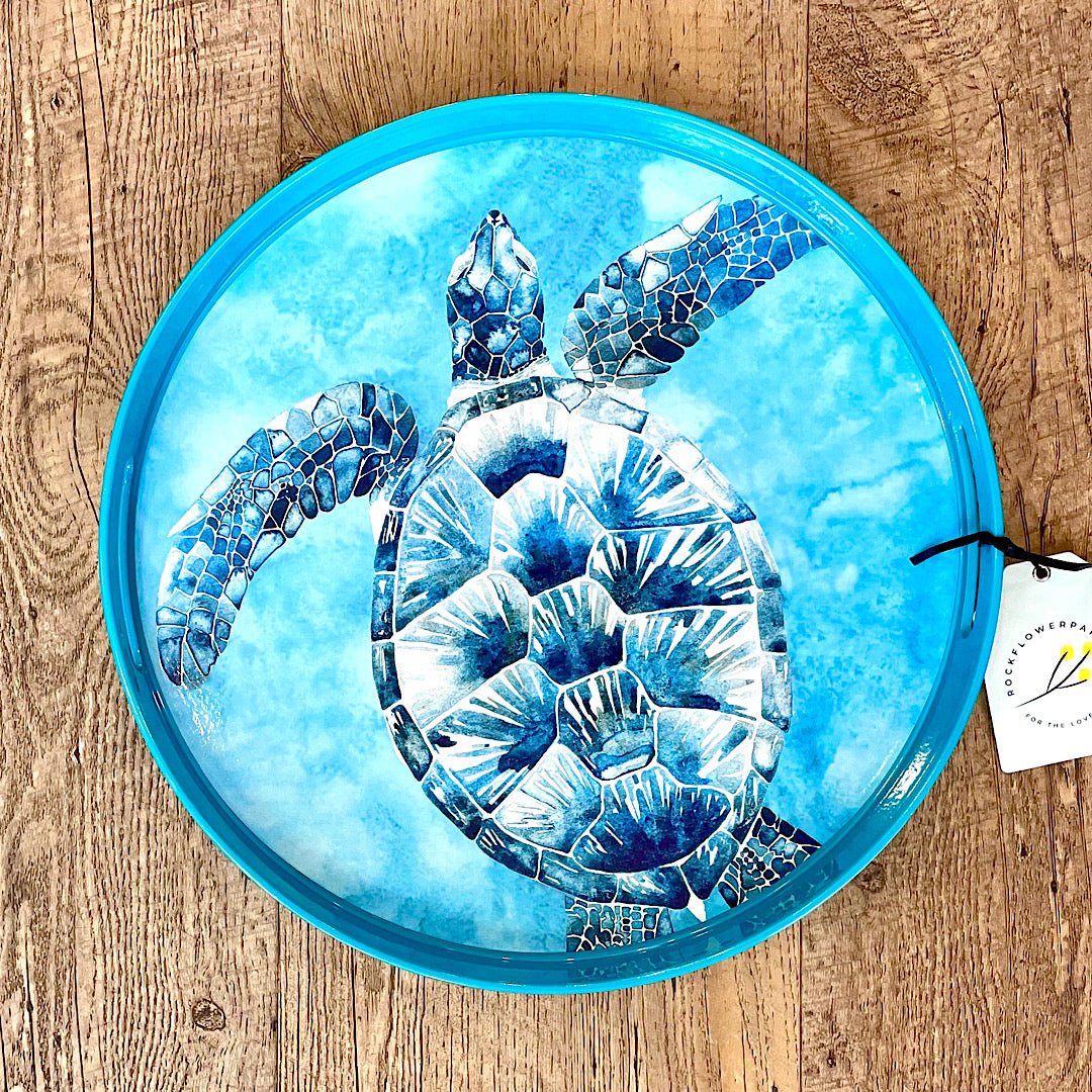Sea Turtle Round Serving Tray