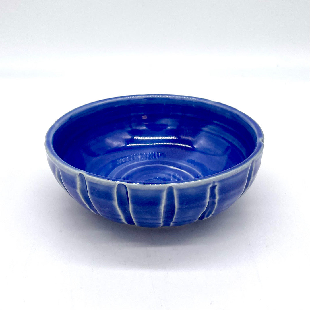 Handmade Small Blue Ceramic Bowl