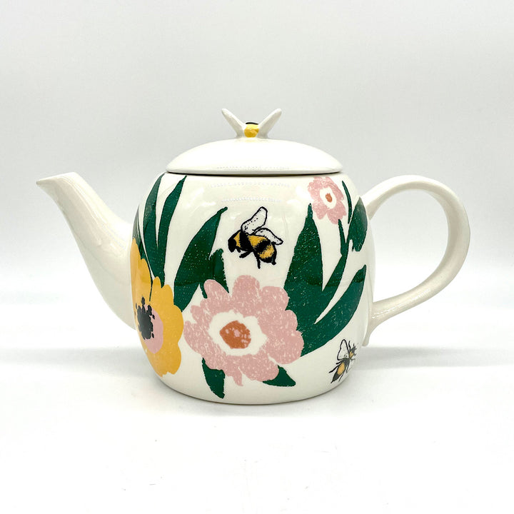 Bee Blossom Ceramic Tea Pot