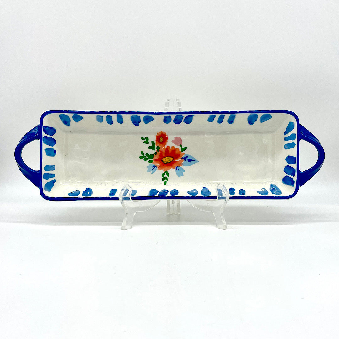 Fiori Rectangular Ceramic Platter