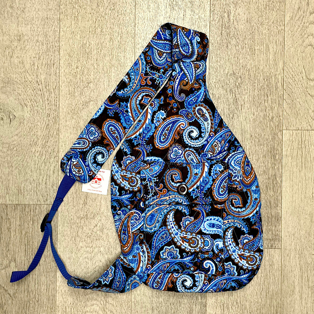 Handmade One Shoulder Fabric Backpack