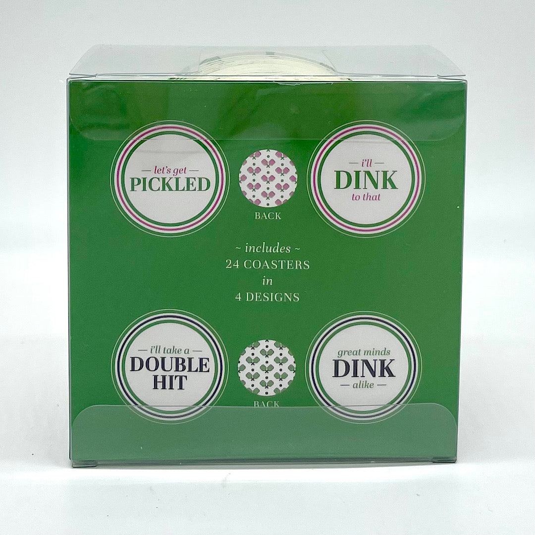 Pickleball Paper Coasters - Set of 24