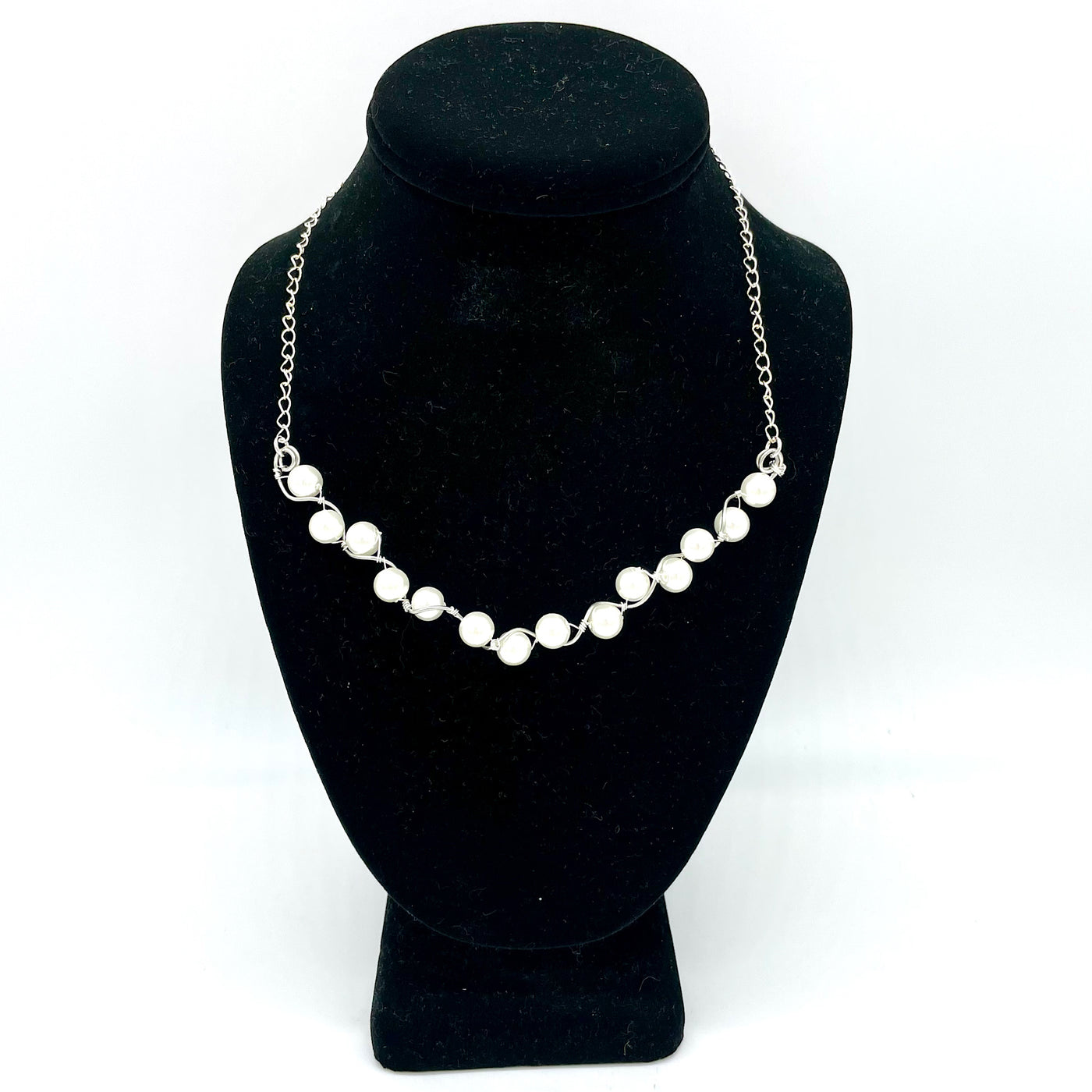 Handcrafted Entwined Pearl Necklace